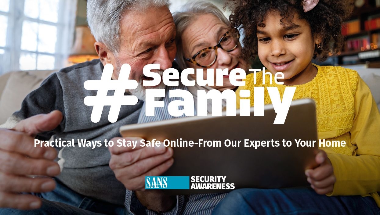 thumbnail voor SANS Institute lanceert campagne #securethefamily