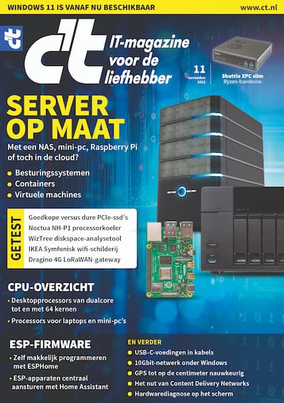 c't 11 - 2021 - cover - server op maat