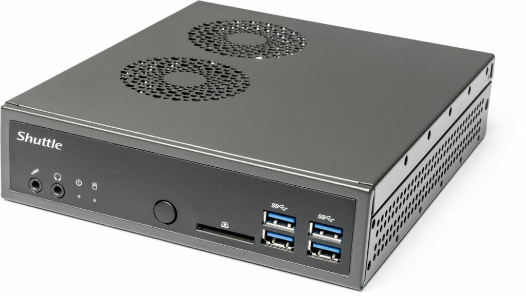 Compacte barebone Shuttle met robuuste metalen behuizing review c't