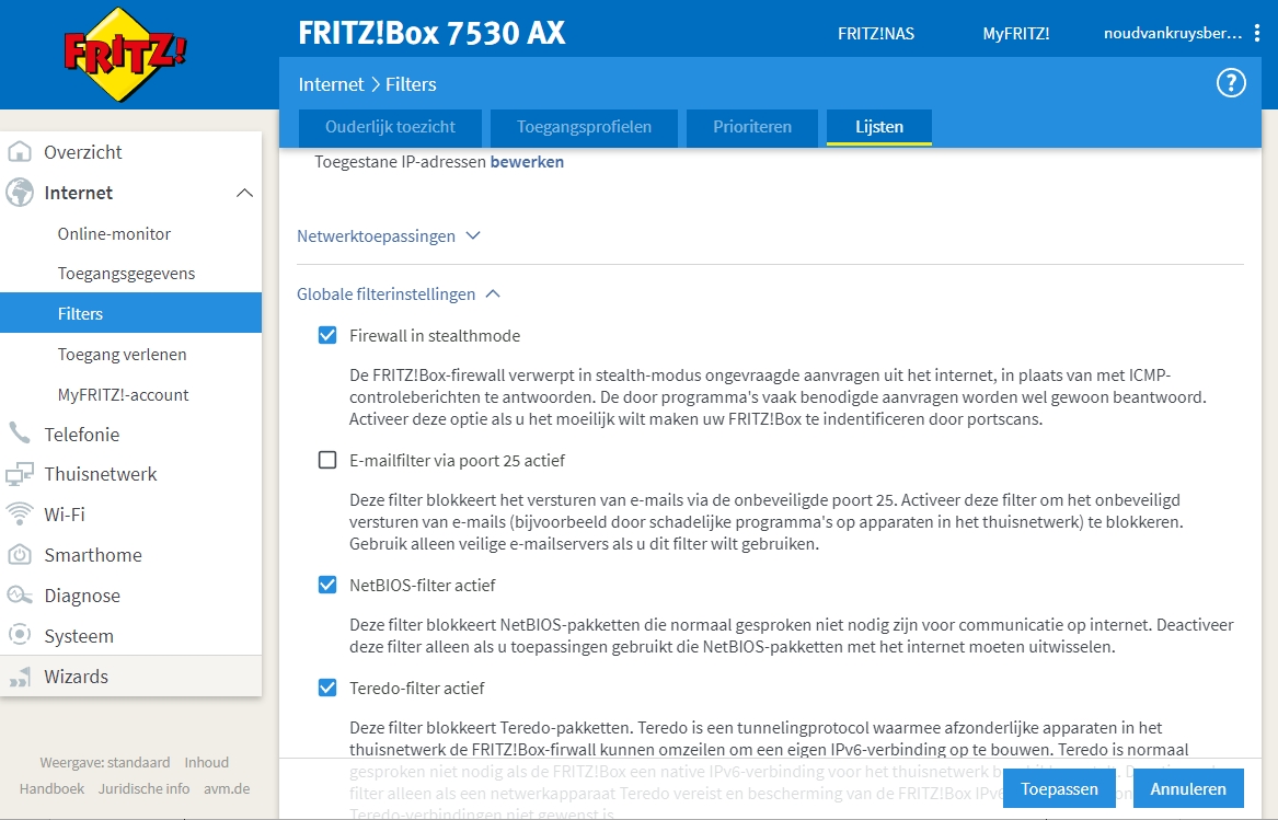 Fritzbox stealthmode
