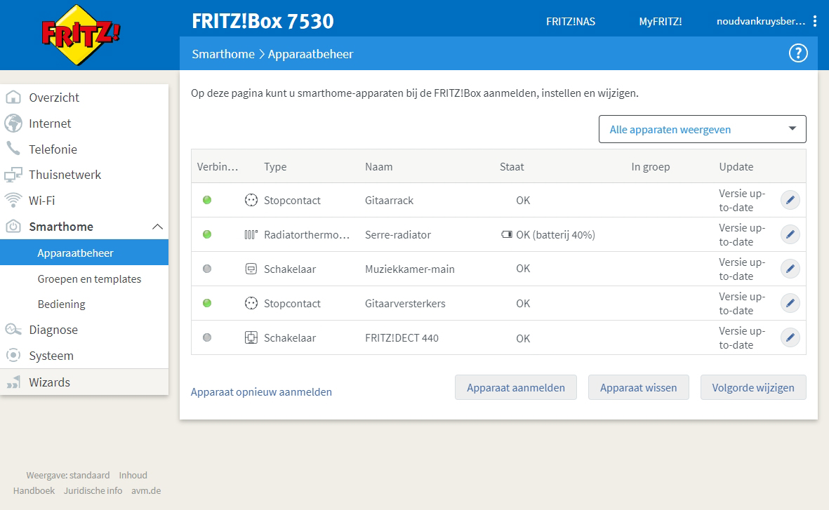 Fritz!OS smarthome