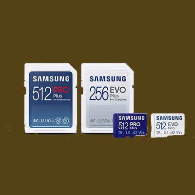 thumbnail voor Samsung geheugenkaarten Pro Plus en EVO Pro Plus