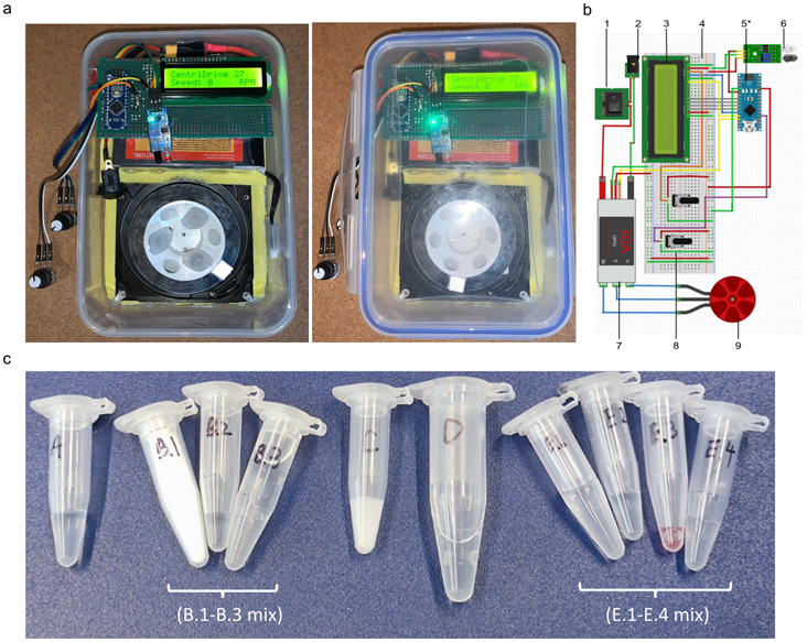 thumbnail voor Goedkoop Covid testlab met harde schijf als centrifuge gebruiken