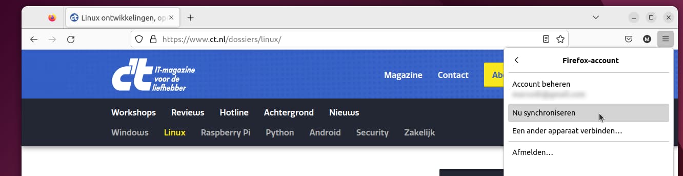 Firefox in Linux en Windows gebruiken