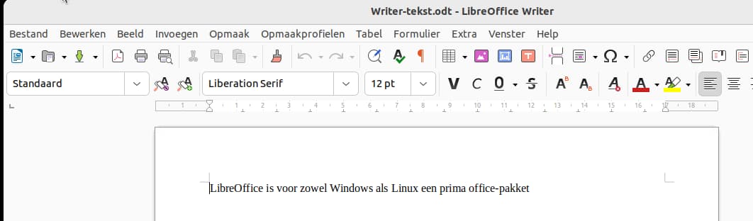 LibreOffice bestanden kun je in Windows en Linux openen