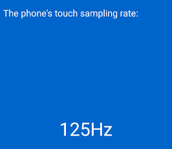 touch rate sampling WK game