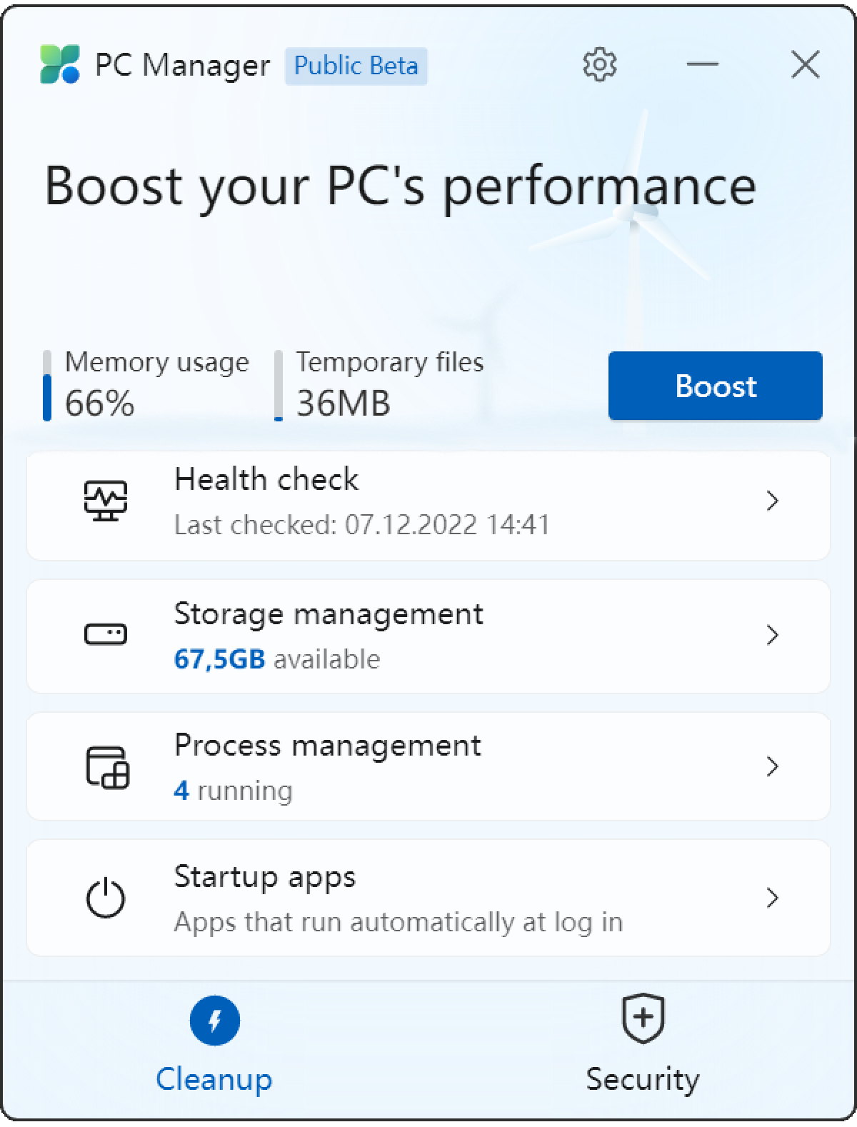 Microsoft PC Manager review