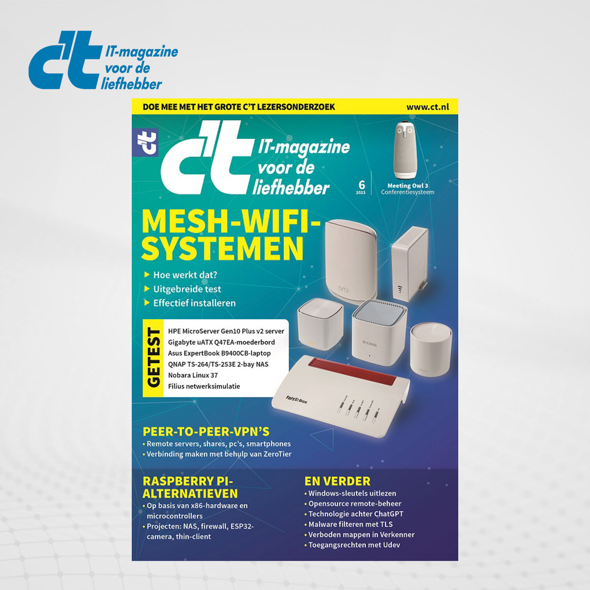 thumbnail voor Mesh-wifisystemen – c’t magazine 06/2023 staat voor je klaar