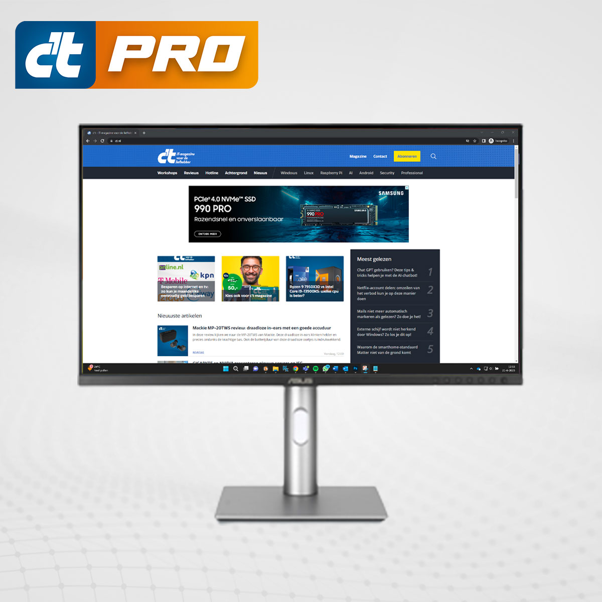 thumbnail voor ASUS ProArt PA279CRV review: 4K-scherm voor professioneel gebruik