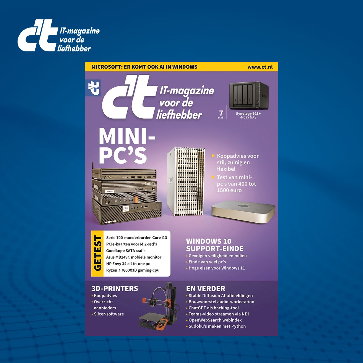 thumbnail voor Mini-pc’s – c’t magazine 07/2023 staat voor je klaar