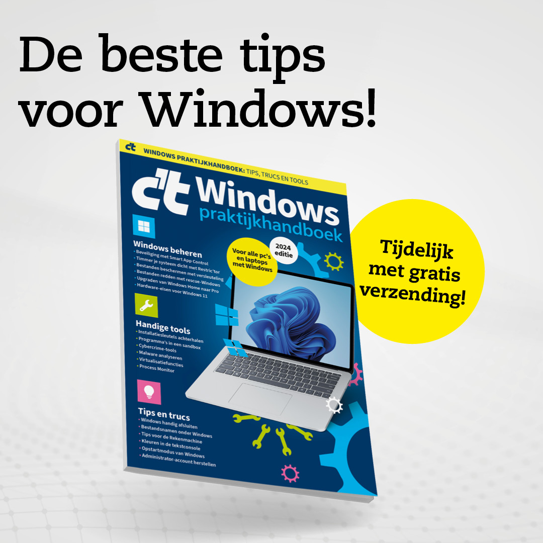 thumbnail voor Laatste kans: pre-order alleen vandaag nog het nieuwe Windows praktijkhandboek mét gratis verzending