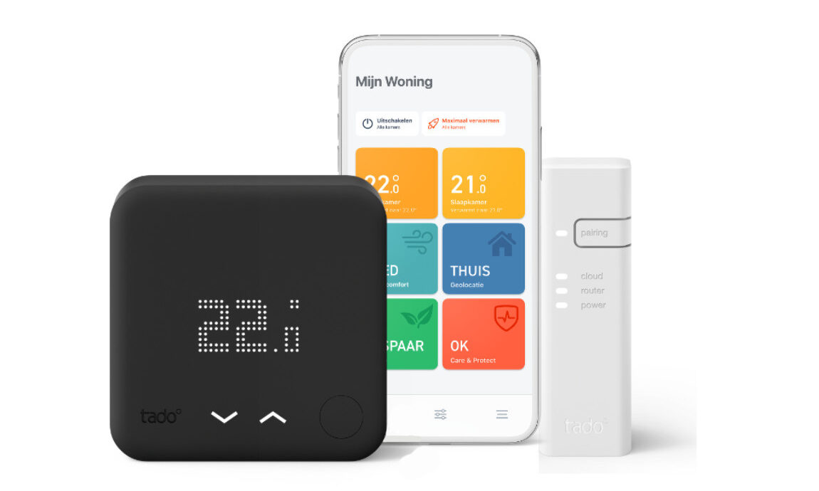 tado° Slimme Bedrade Thermostaat Starter Kit V3+ incl. Bridge Zwart