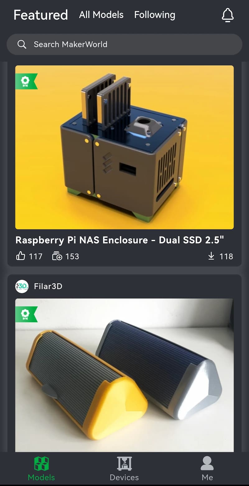 Raspberry Pi behuizing printen vanuit de app