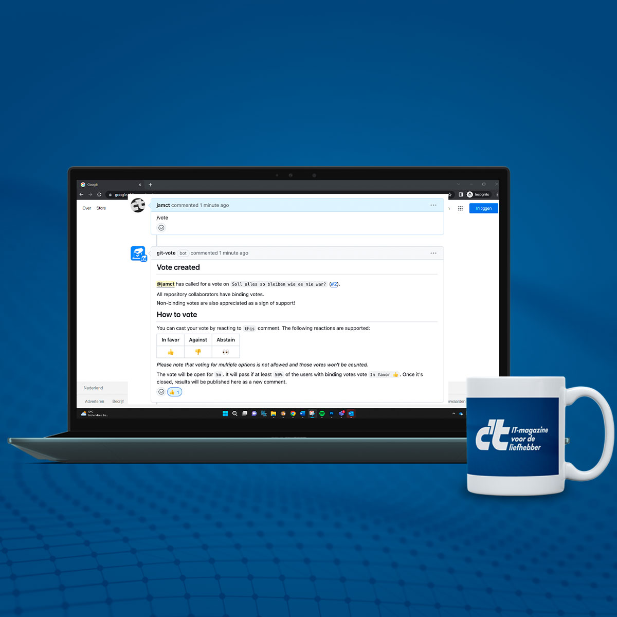 thumbnail voor GitVote review: democratisch stemmen voor ontwikkelaars versimpeld