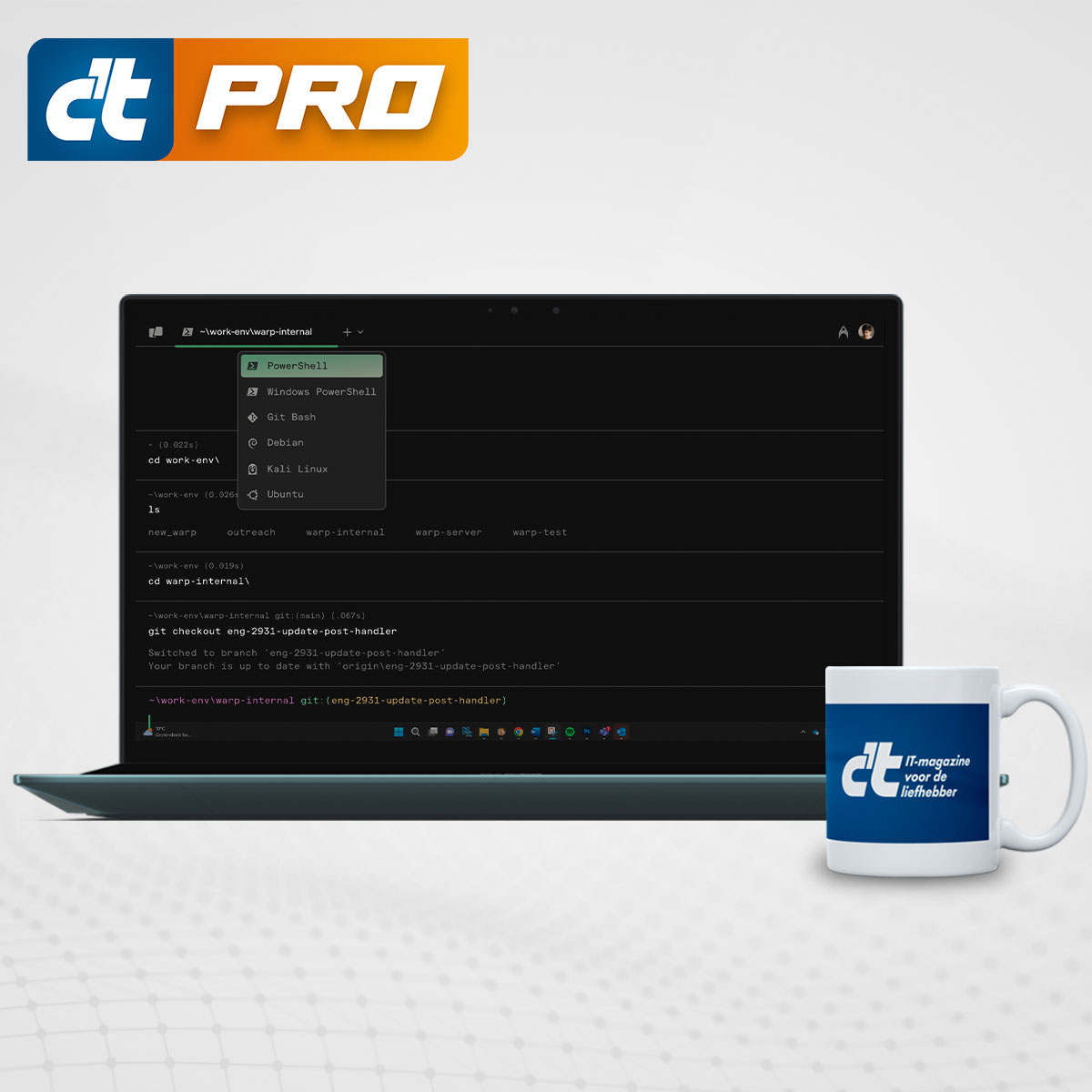 thumbnail voor Warp: AI-ondersteunde terminal nu beschikbaar voor Windows