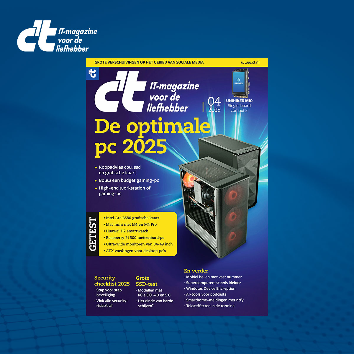 thumbnail voor De optimale pc – c’t magazine 04/2025 staat voor je klaar