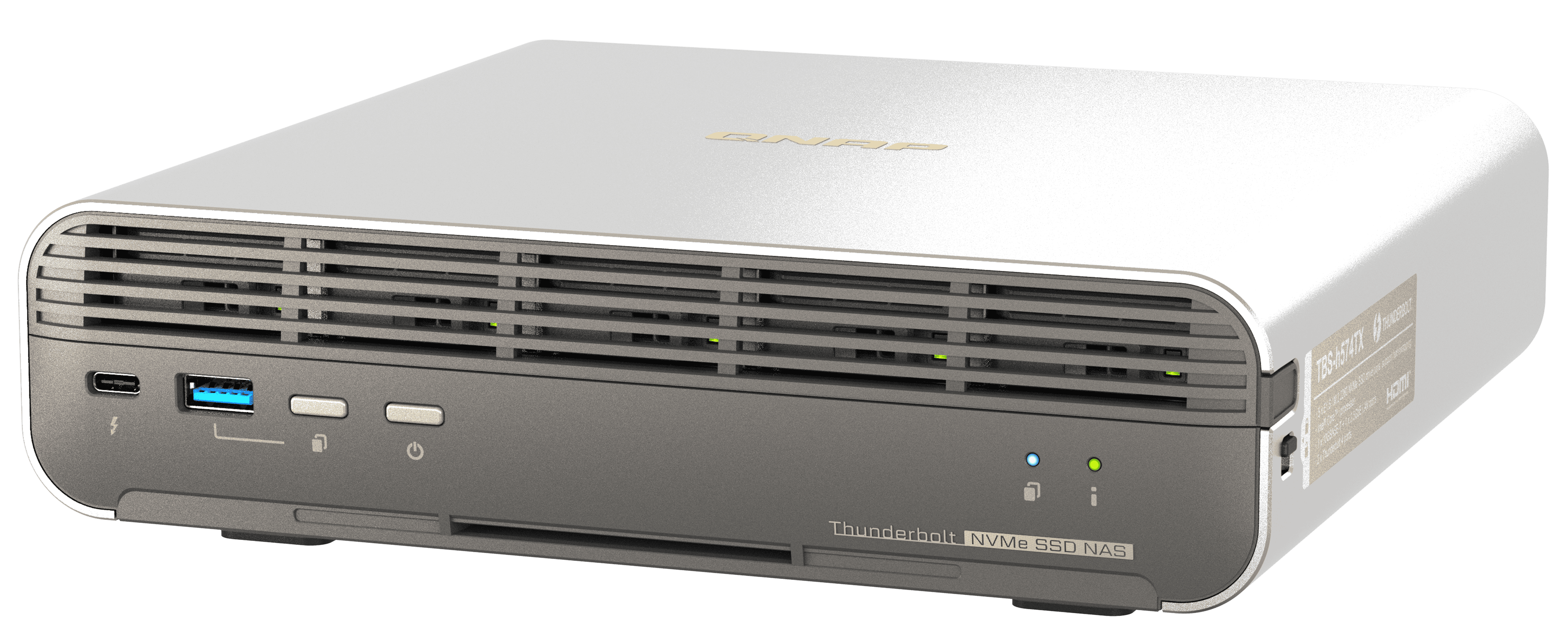 qnap TBS-h574TX productfoto rechtse oriëntatie