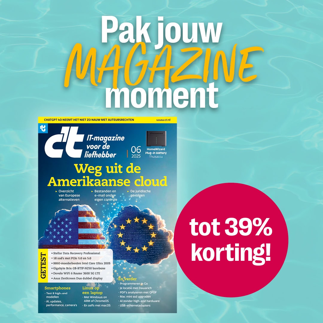thumbnail voor Pak jouw magazine moment: c’t lezen met korting tot wel €75