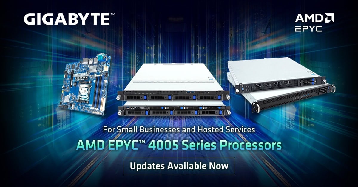 thumbnail voor AMD Epyc 4005 voor servers: compact, krachtig en efficiënt