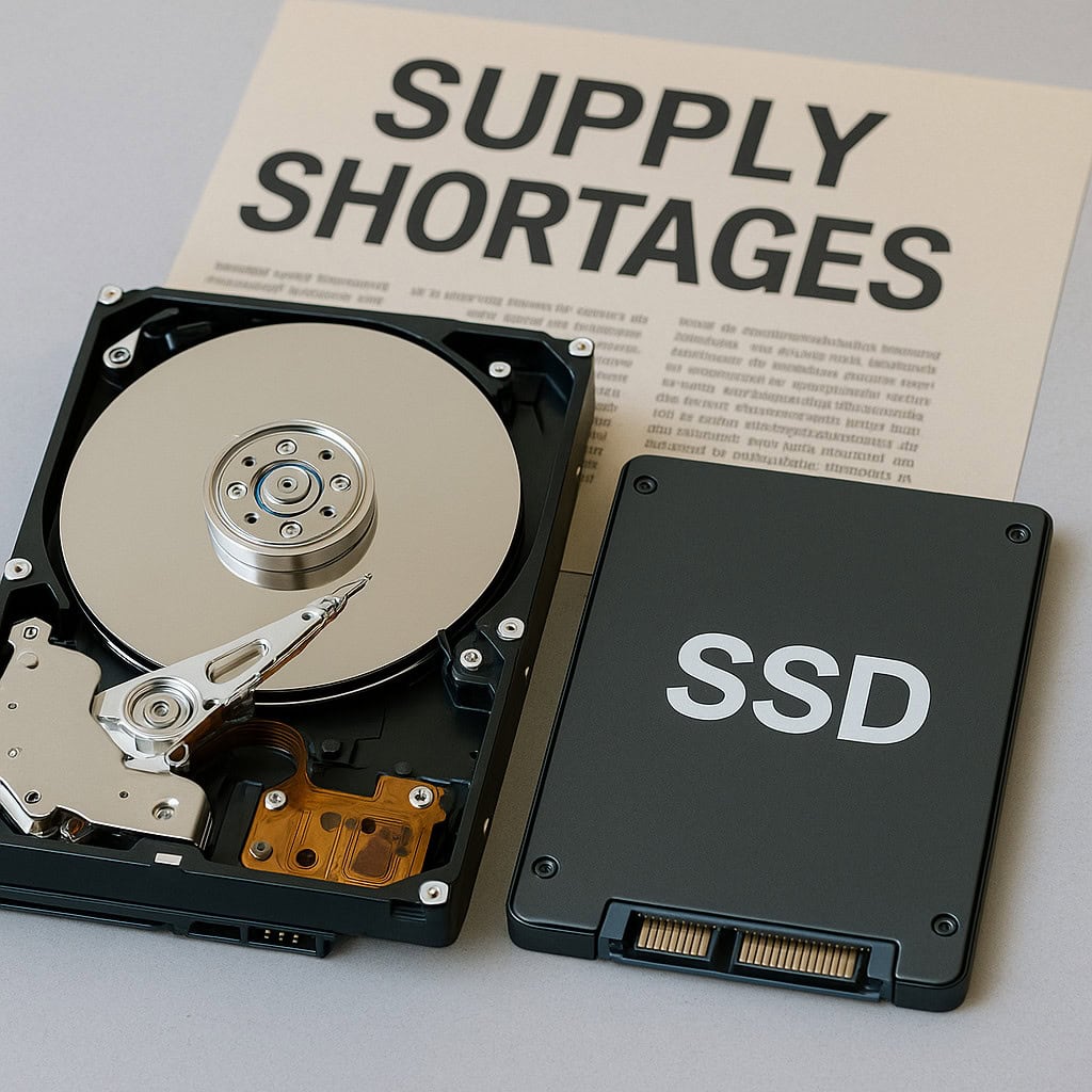 thumbnail voor AI-hype veroorzaakt HDD-tekorten, SSD’s winnen terrein