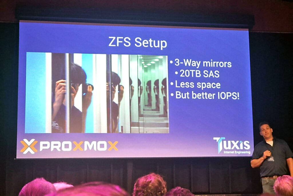 Mark Schouten van Tuxis gaf ons een kijkje onder de motorkap van Proxmox.