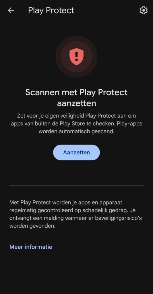 Play Protect op Android