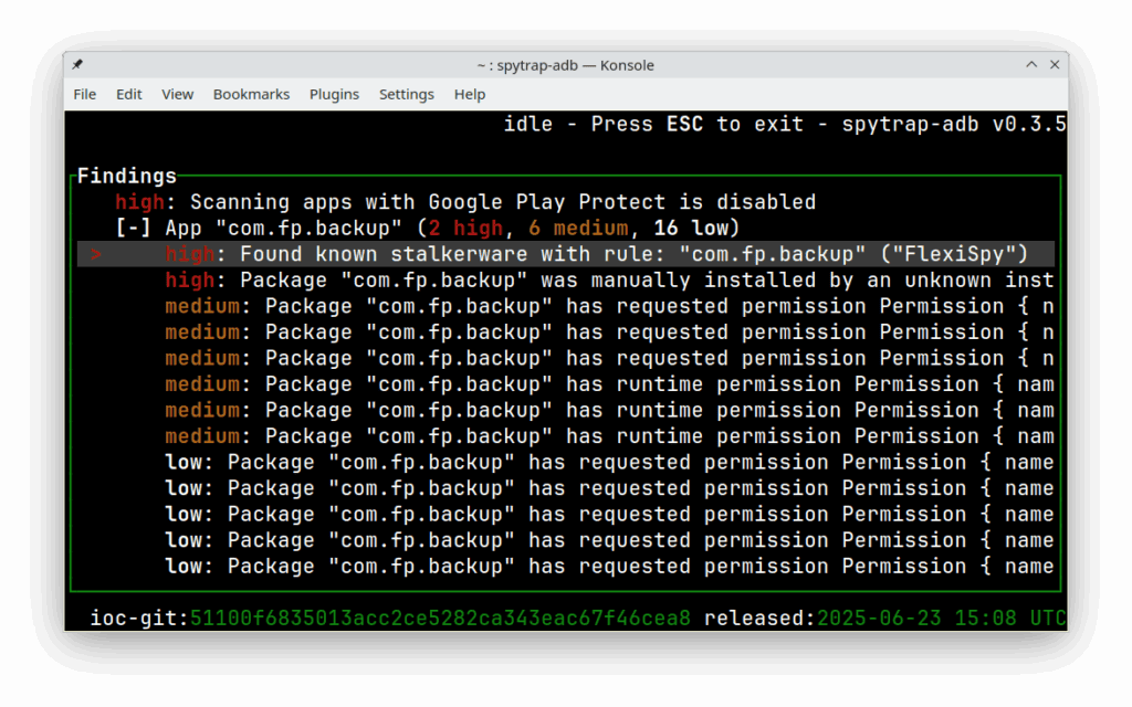 Spytrap Android stalkerware detecteren