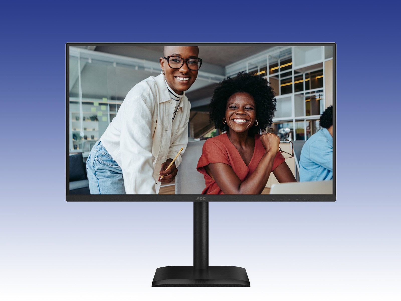 thumbnail voor AOC 27E4U review: zakelijke monitor met speelse trekjes