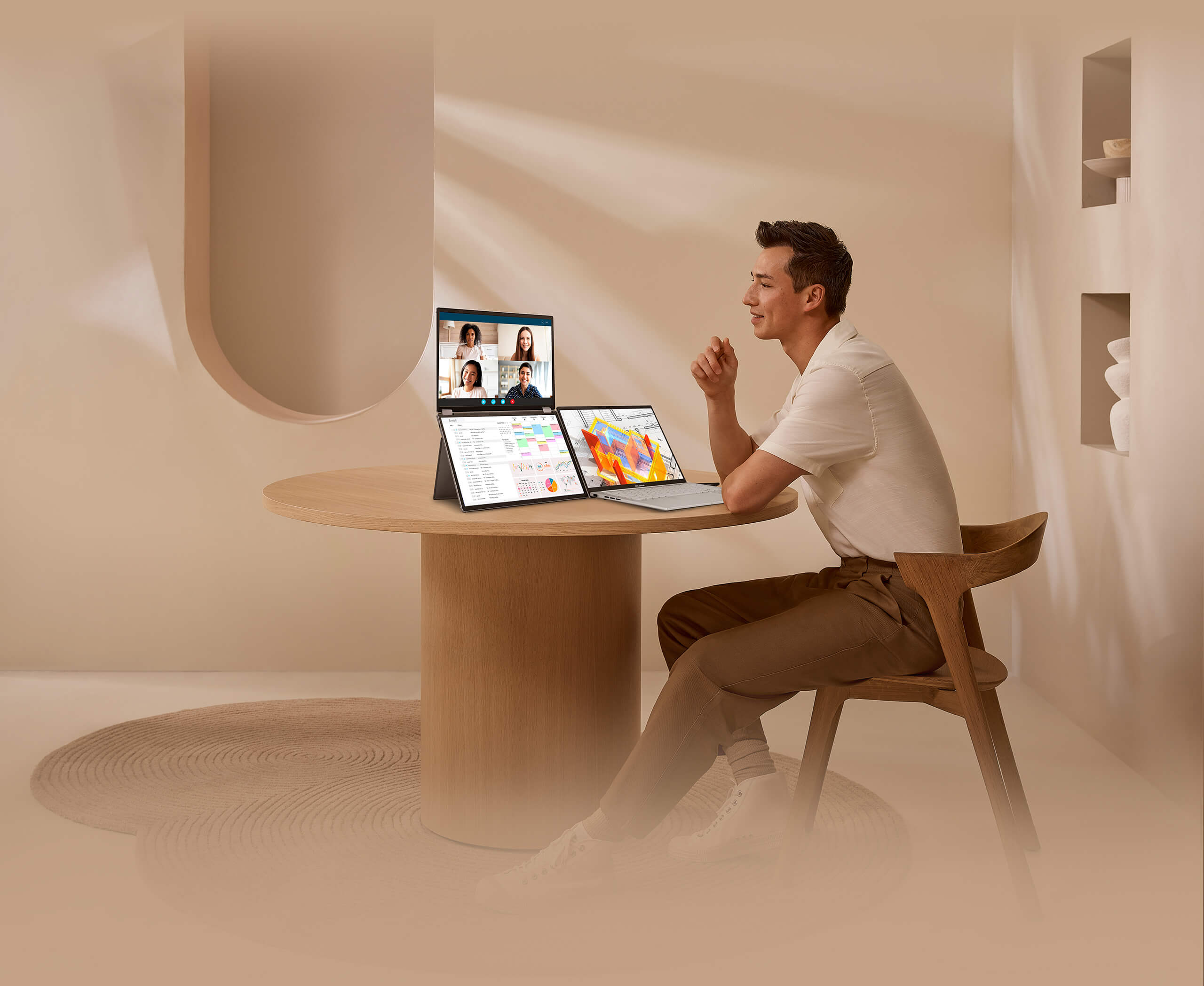 thumbnail voor ASUS ZenScreen: overal efficiënt werken met een 2e scherm