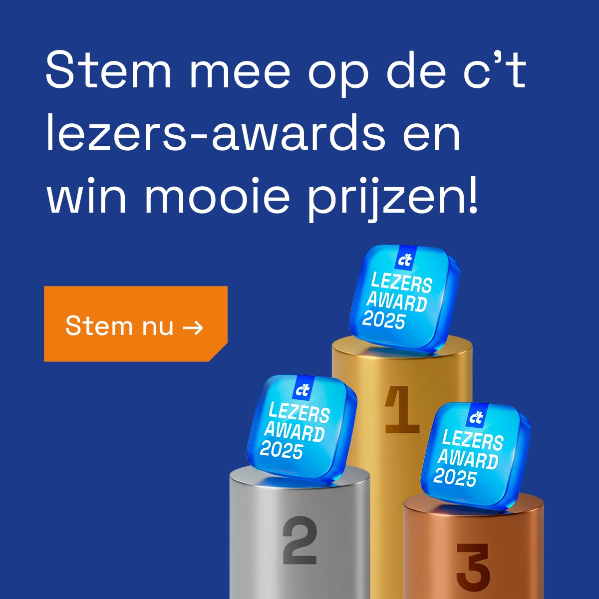 thumbnail voor Laat je stem horen bij de c’t lezers-awards van 2025