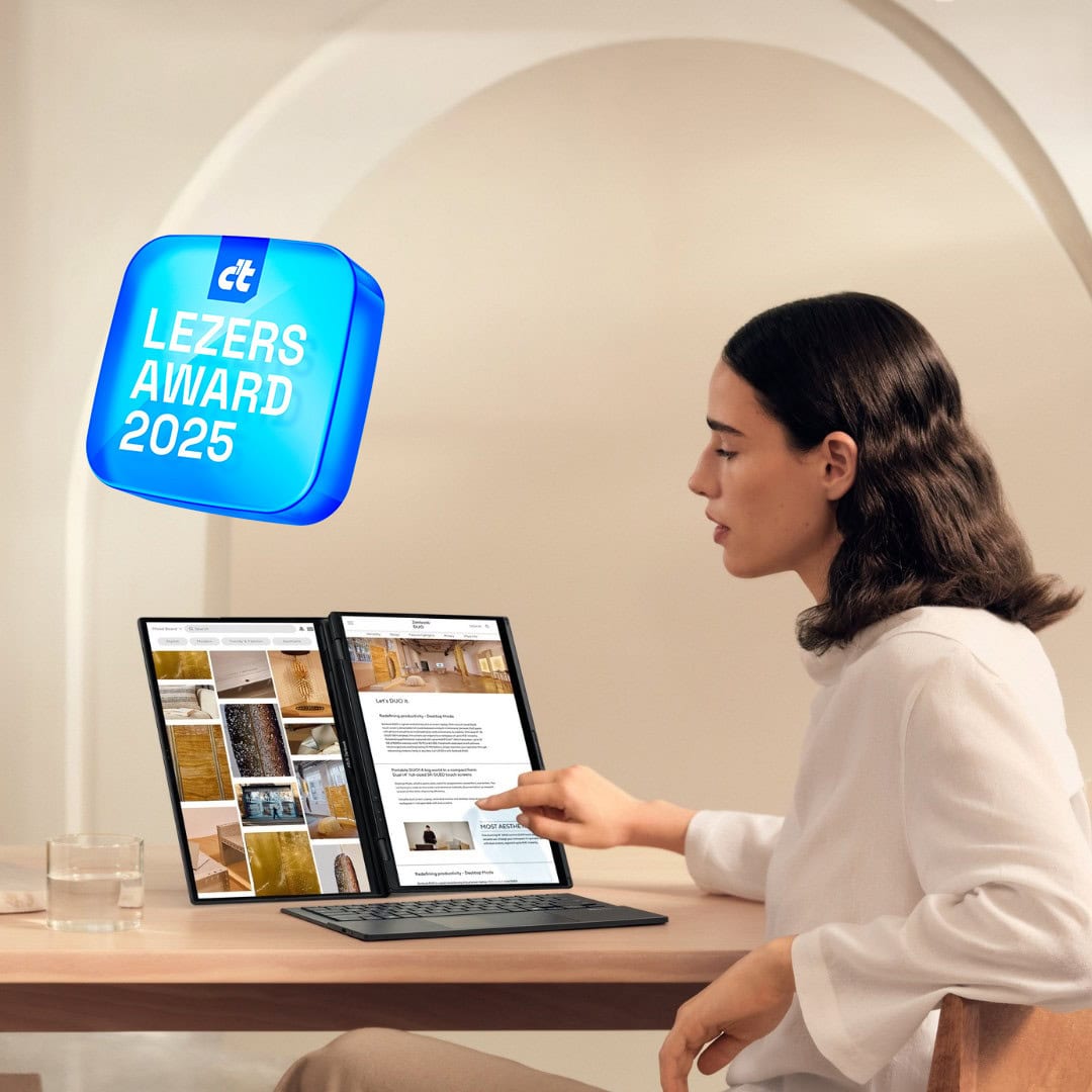 Cover voor Genomineerd in de c’t lezers-awards: Asus Zenbook Duo