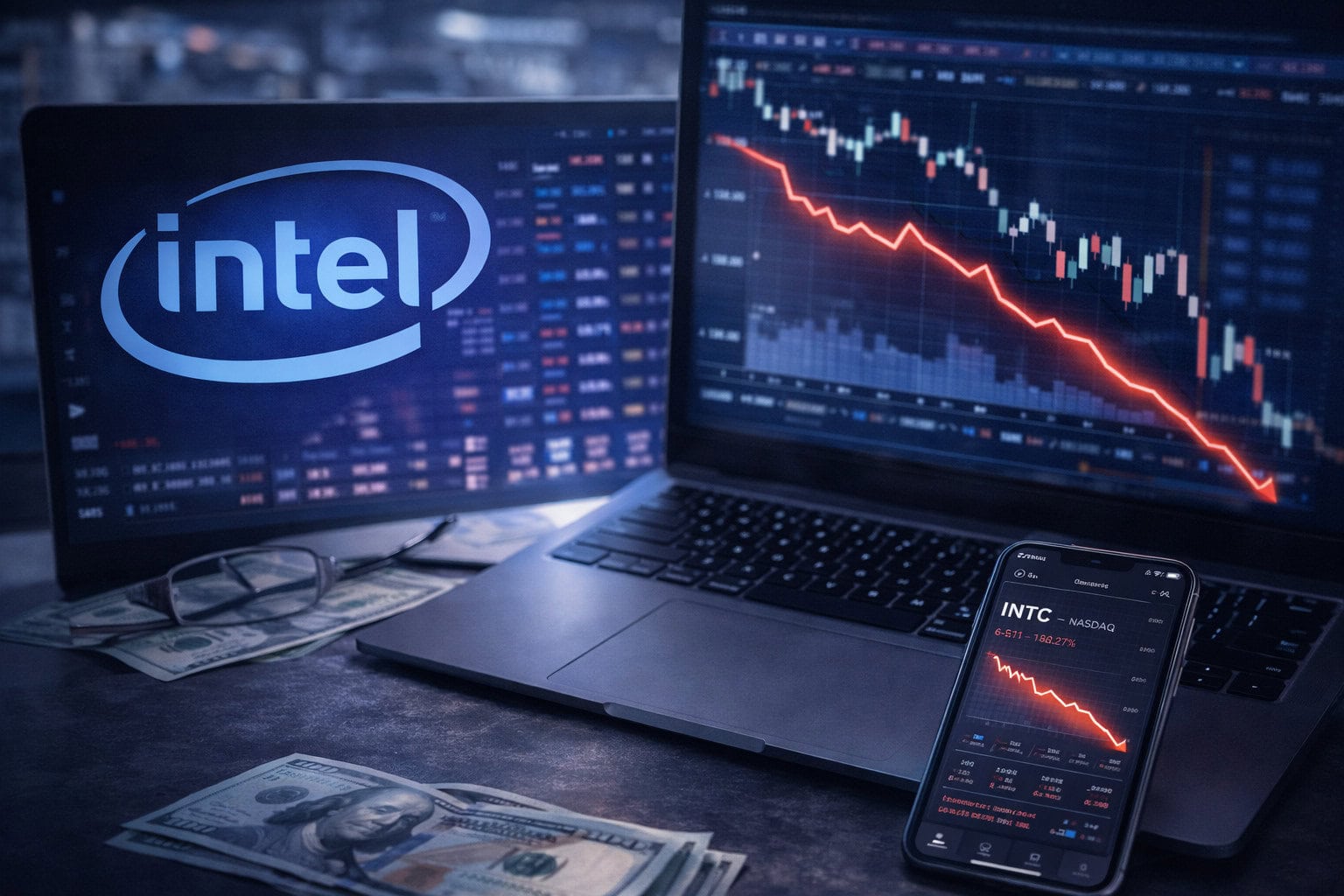 thumbnail voor Minder verlies bij Intel, maar Foundry en AI blijven zware zorgen