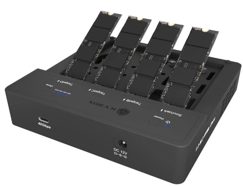 icy box 1:3 m.2 nvme clone open ssds