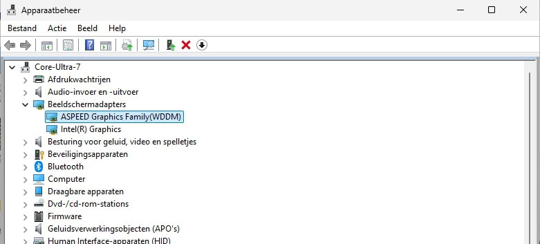 Kalea-Informatique M.2 VGA 2D apparaatbeheer aspeed graphics family
