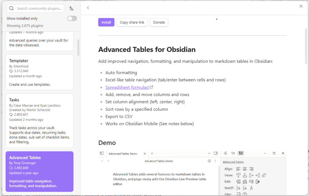 Obsidian (workshop deel 2) geavanceerde functies - commpdetails