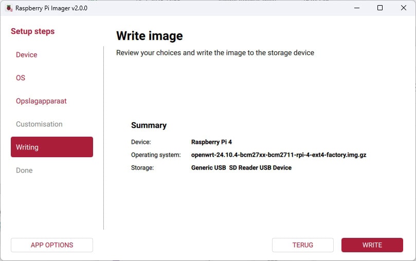 OpenWrt-router voor meerdere netwerken - imager