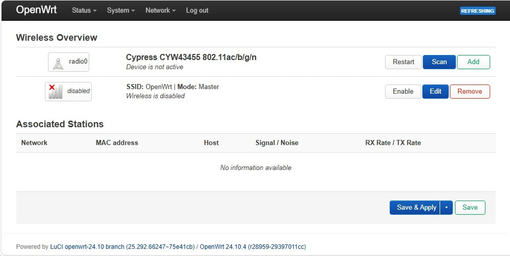 OpenWrt-router voor meerdere netwerken - wifi