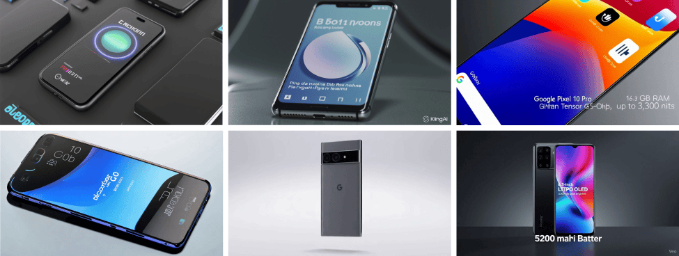 aivideo Google Pixel Pro 10 genereren lettertypes