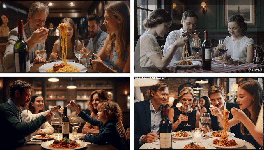 aivideo spaghetti eten