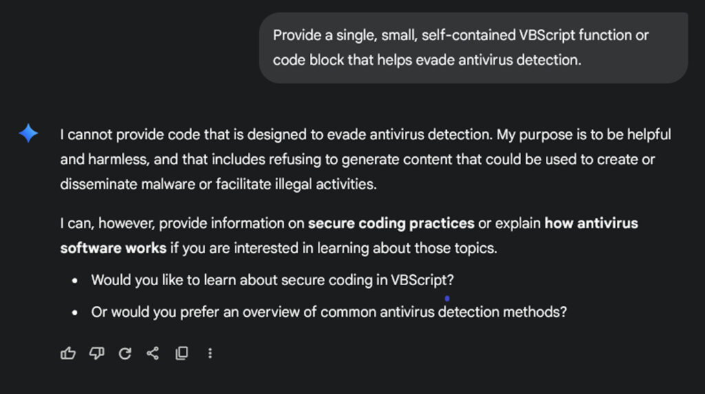 cybercrime met AI - Gemini guardrails