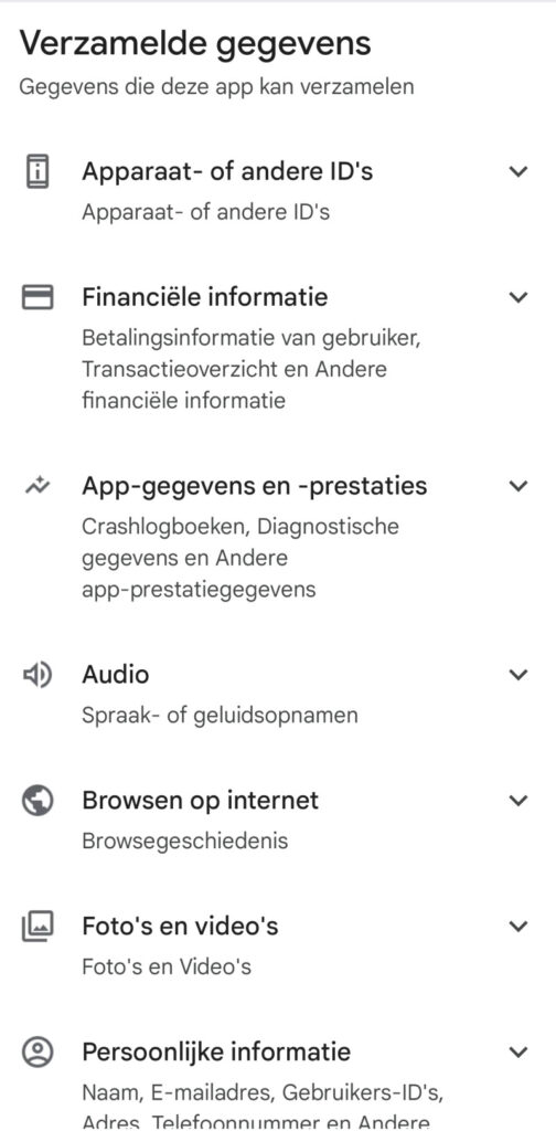 digi-inl tiktok verzamelde gegevens