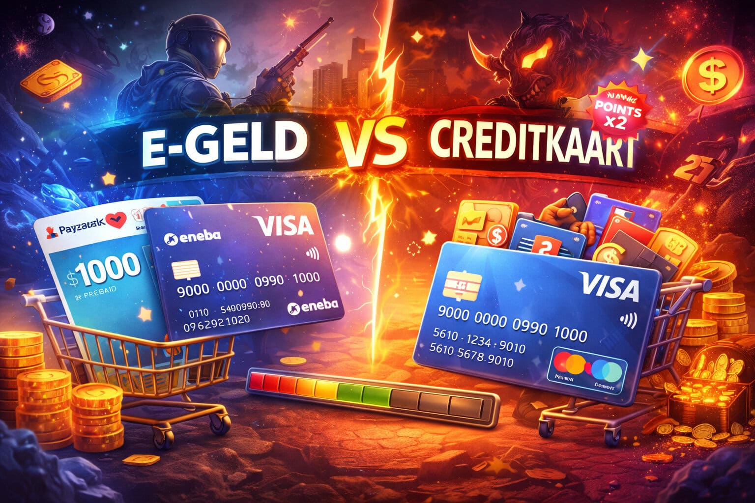 thumbnail voor E-geld versus creditkaarten: wat is de beste optie voor gamers?