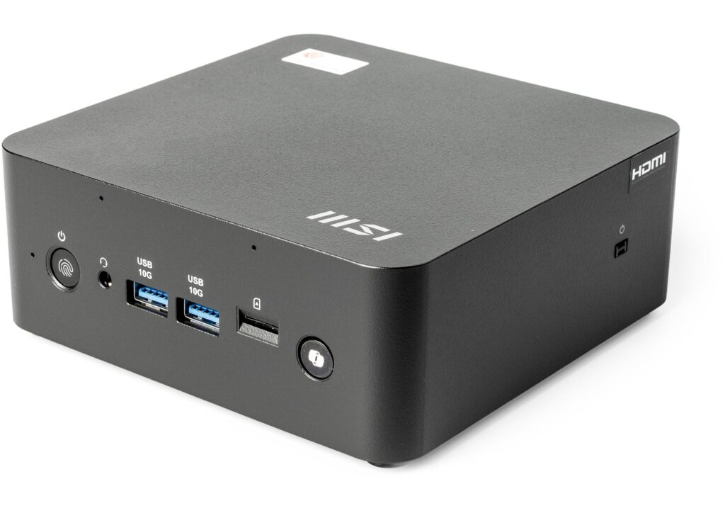 Mini-pc MSI Cubi NUC AI+ 2MG review uiterlijk design