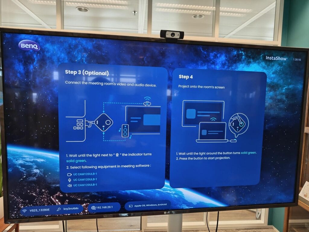 BenQ InstaShow VS25 beeldscherm tips