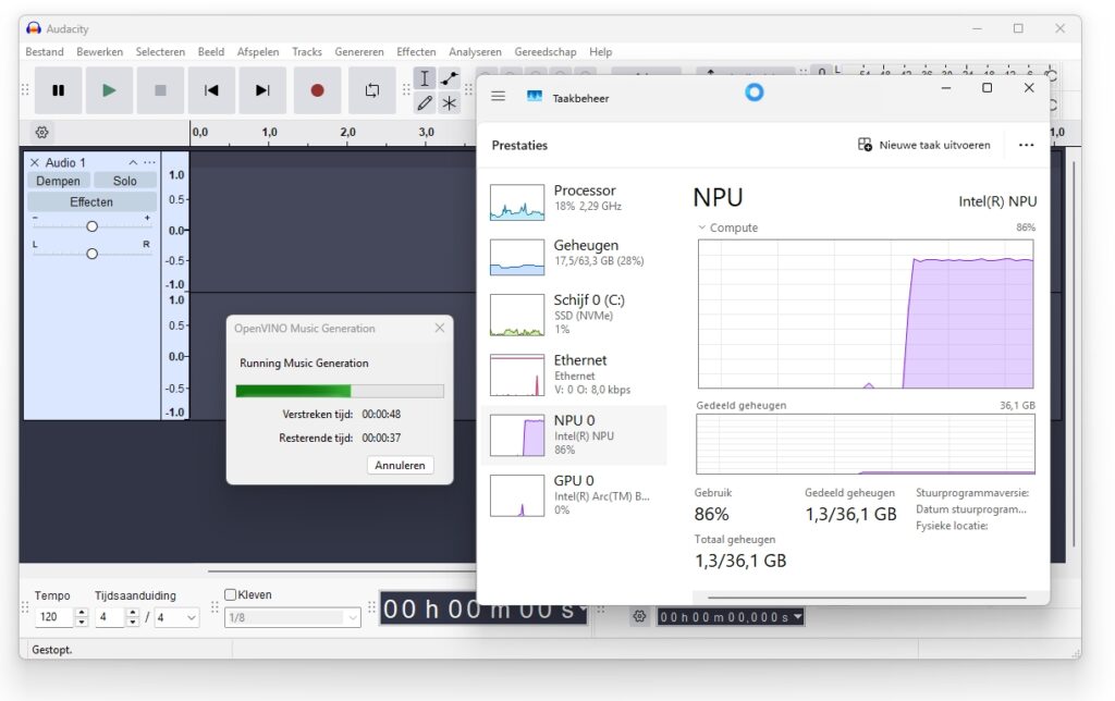aicpusof_audicity-software-NPU-versnelling