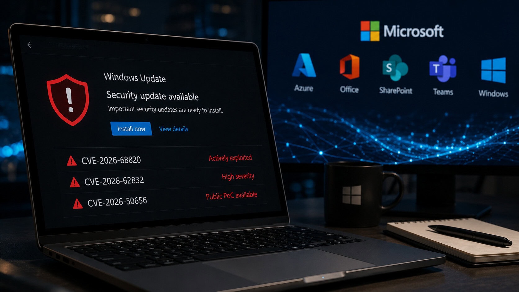 thumbnail voor Microsoft dicht 400 beveiligingslekken in Windows, Office en Azure