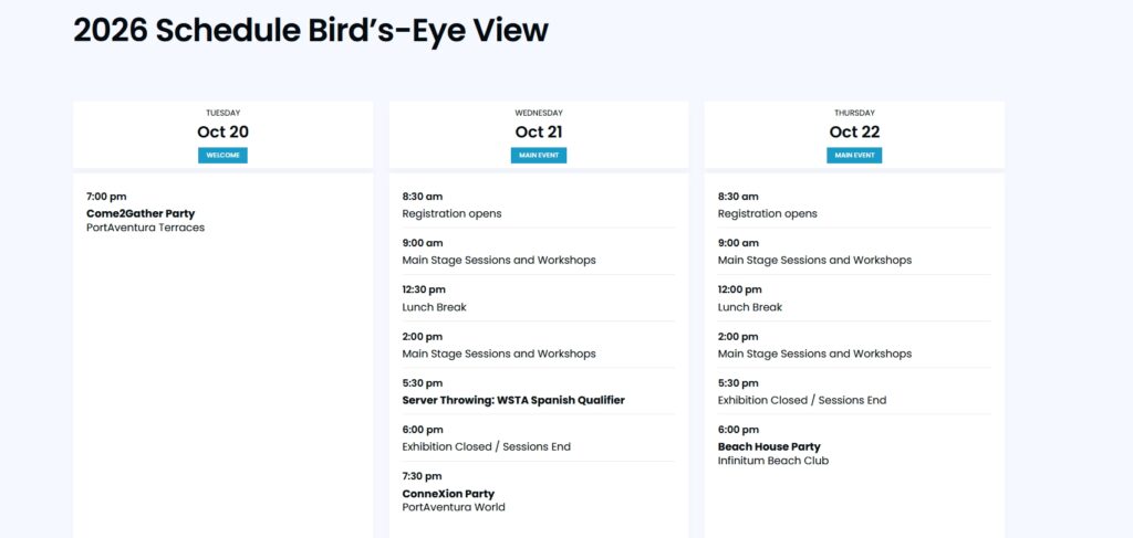 MSP GLOBAL schedule