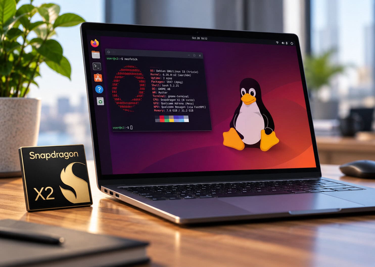 Cover voor Qualcomm brengt Linux naar Snapdragon X2-laptops