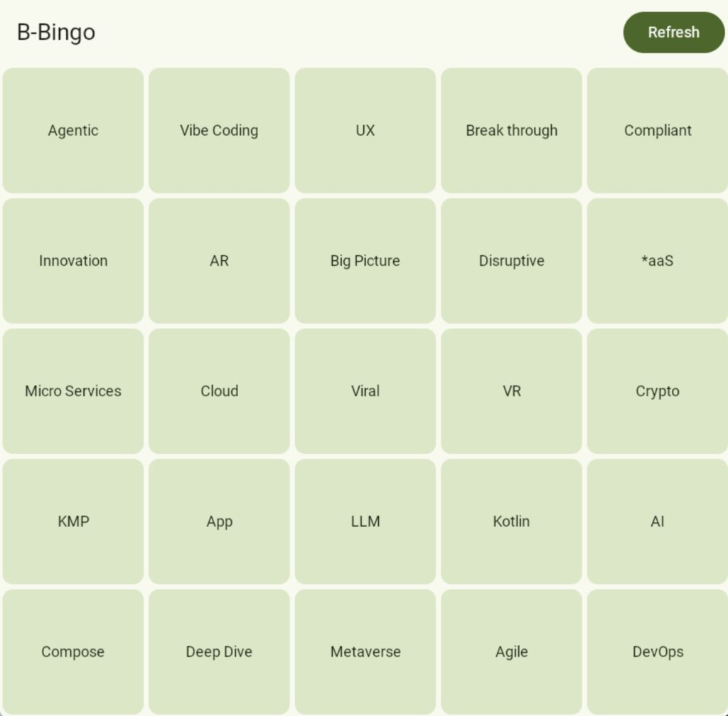 Compose app demo interface