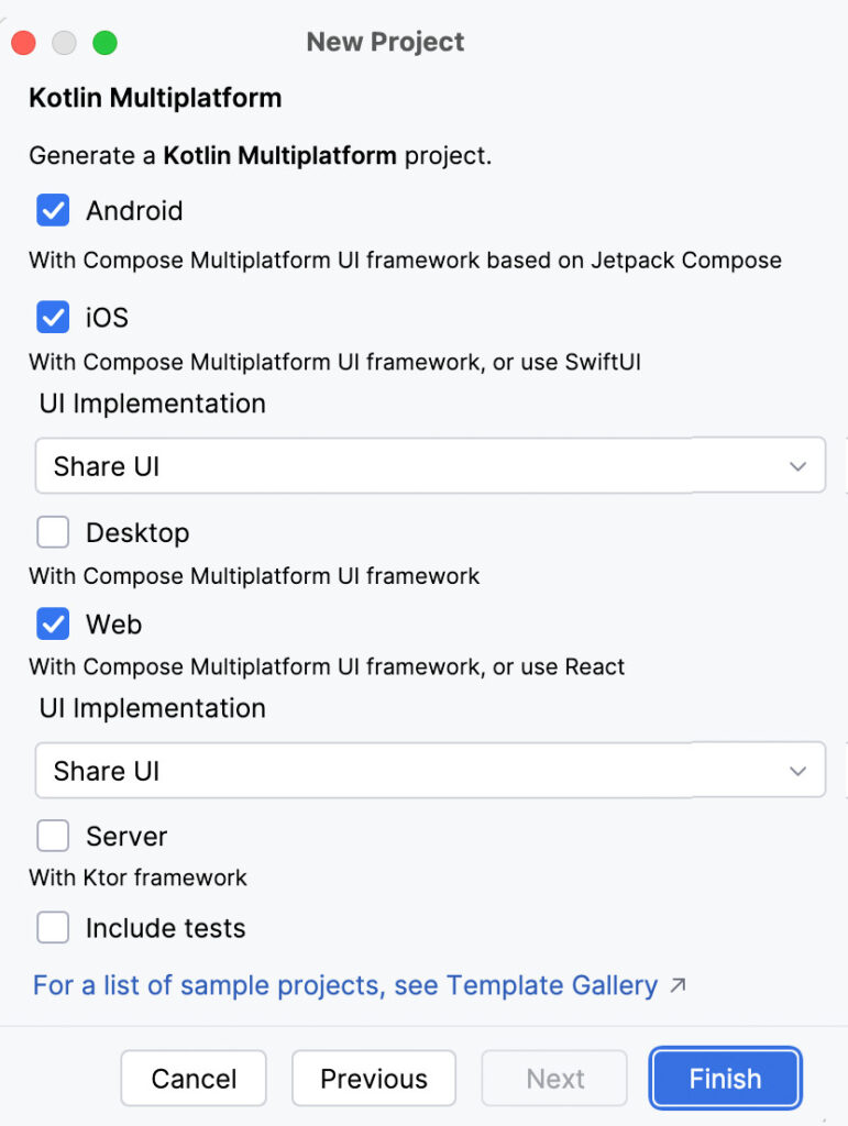 Kotlin multiplatform Compose wizard